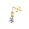 Boucles d'oreilles serti clos diamant en or 18 carats