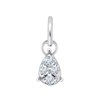 Boucles d'oreilles serti clos diamant en or 18 carats