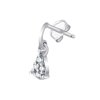 Boucles d'oreilles serti clos diamant en or 18 carats