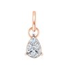 Boucles d'oreilles serti clos diamant en or 18 carats