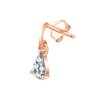 Boucles d'oreilles serti clos diamant en or 18 carats