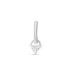 Boucles d'oreilles serti clos diamant en or 18 carats