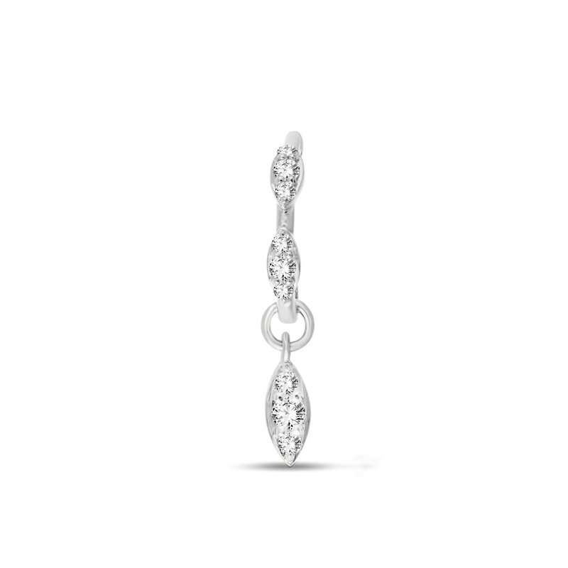 Boucles d'oreilles toi et moi diamant en or 18 carats