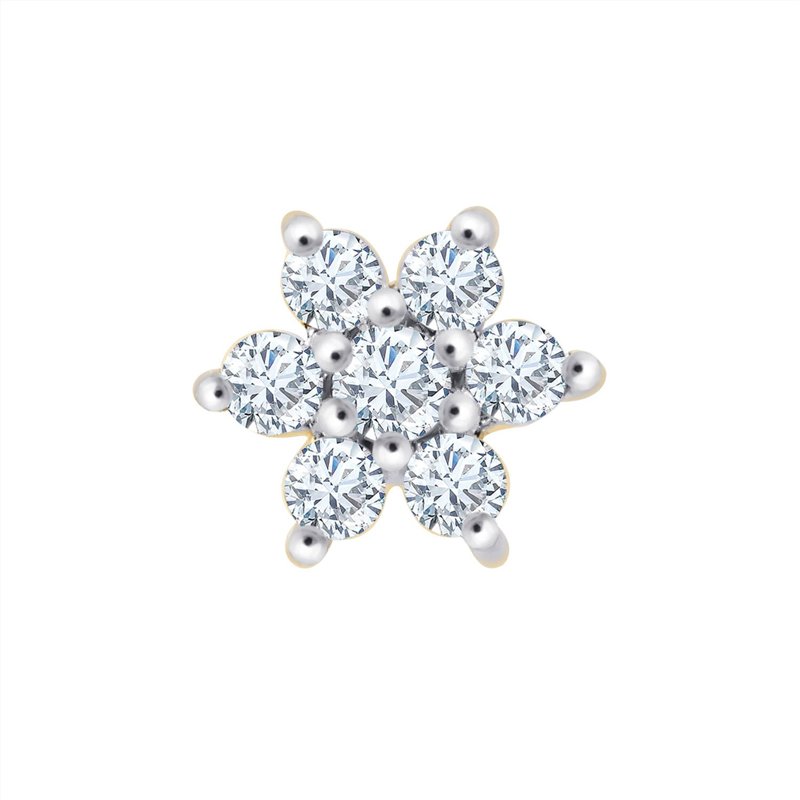 Boucles d'oreilles trilogie diamant en or 18 carats