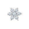Boucles d'oreilles trilogie diamant en or 18 carats