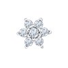 Boucles d'oreilles trilogie diamant en or 18 carats