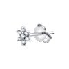 Boucles d'oreilles trilogie diamant en or 18 carats