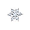 Boucles d'oreilles trilogie diamant en or 18 carats