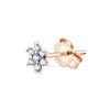 Boucles d'oreilles trilogie diamant en or 18 carats