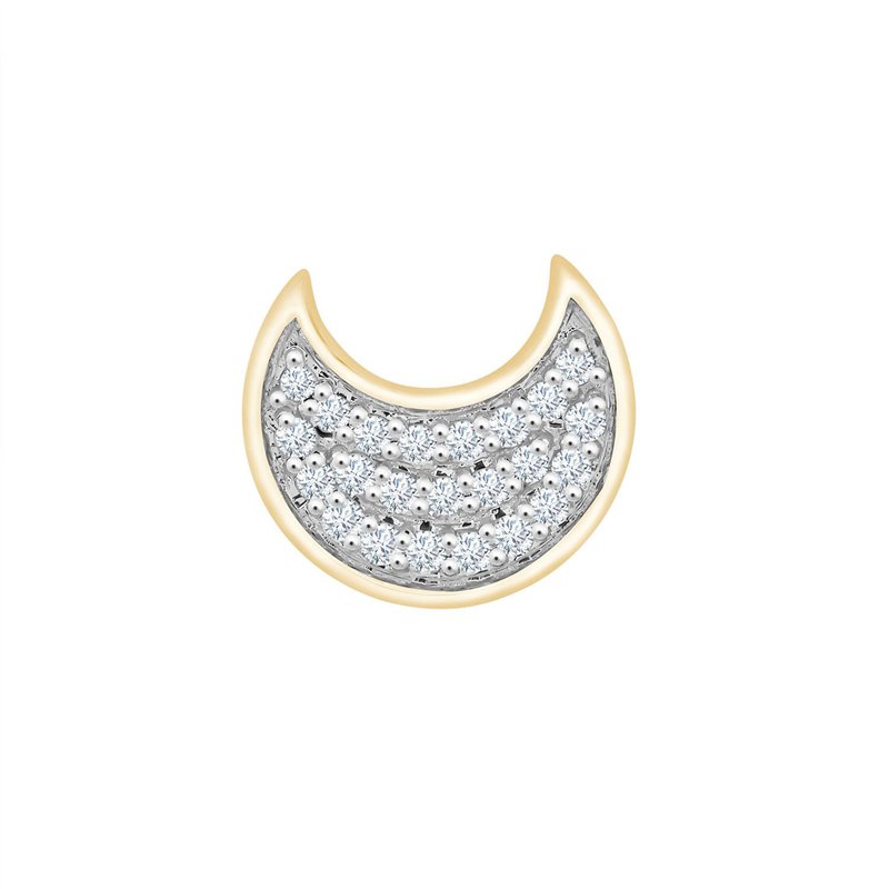 Boucles d'oreilles serti clos diamant en or 18 carats