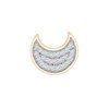 Boucles d'oreilles serti clos diamant en or 18 carats