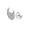 Boucles d'oreilles serti clos diamant en or 18 carats