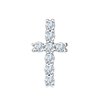 Boucles d'oreilles serti clos diamant en or 18 carats
