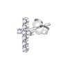 Boucles d'oreilles serti clos diamant en or 18 carats