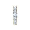 Boucles d'oreilles trilogie diamant en or 18 carats