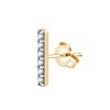 18-carat gold diamond earrings
