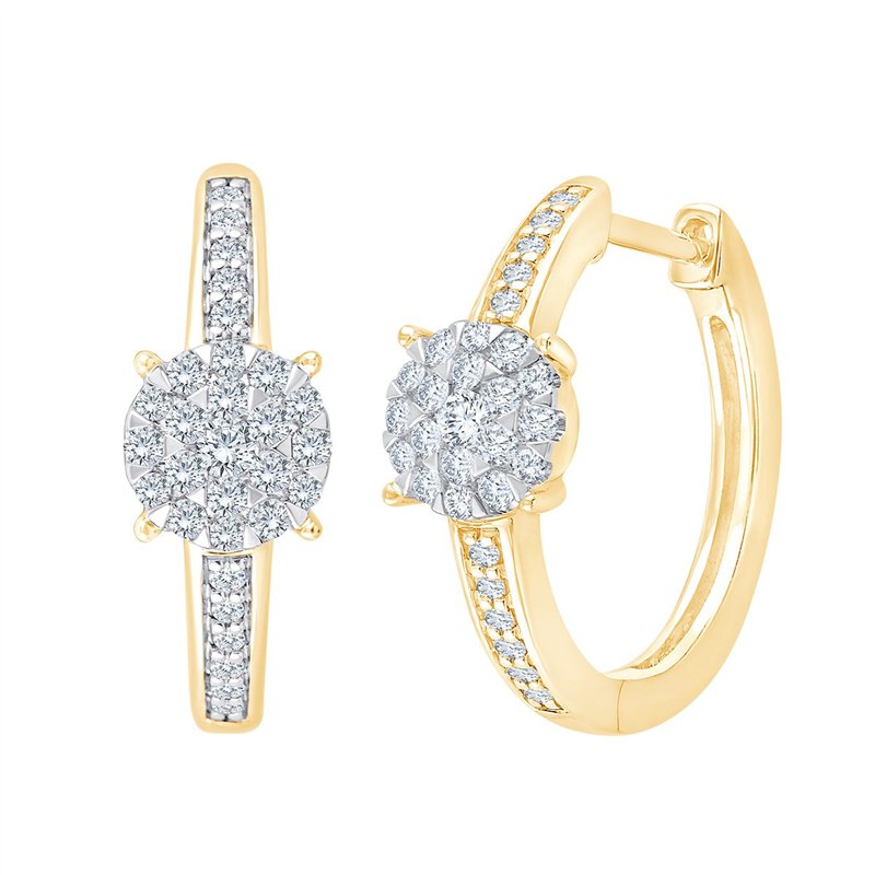 Boucles d'oreilles diamant en or 18 carats
