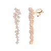 Boucles d'oreilles trilogie diamant en or 18 carats