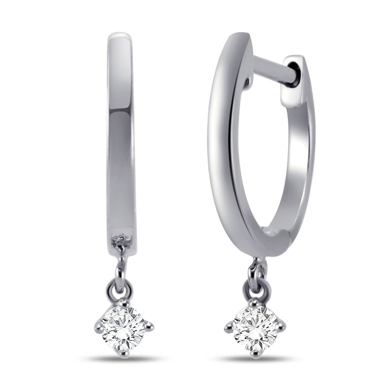 Boucles d'oreilles toi et moi diamant en or 18 carats