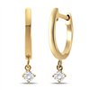 Boucles d'oreilles toi et moi diamant en or 18 carats