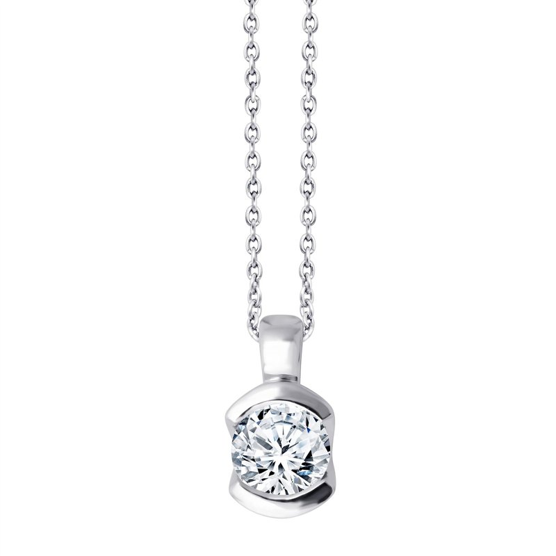 Collier diamant en or 18 carats