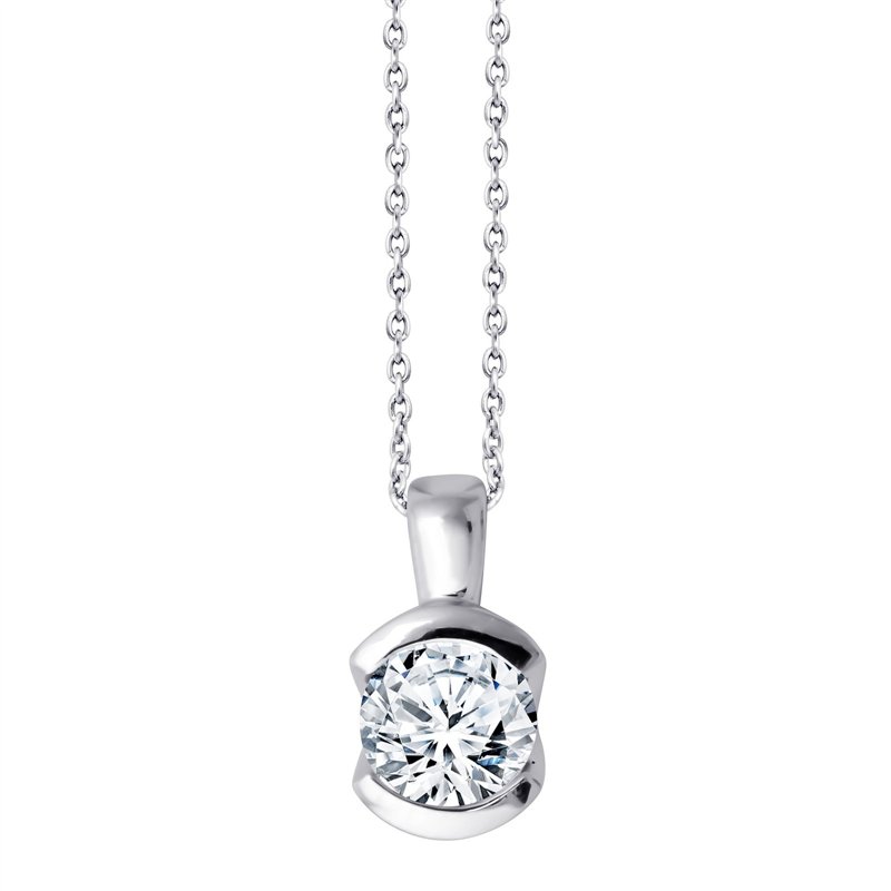 Collier diamant en or 18 carats