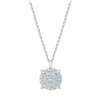 Collier serti clos diamant en or 18 carats