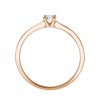 Solitaire diamant en or 18 carats