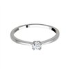 Solitaire diamant en or 18 carats