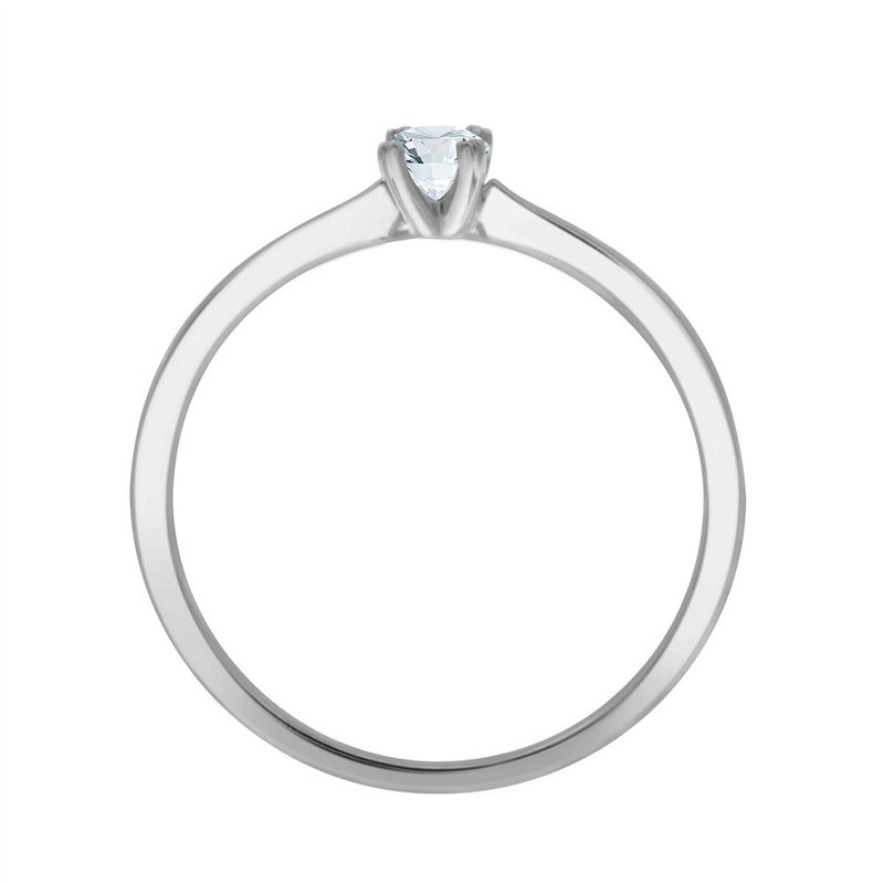 Solitaire diamant en or 18 carats