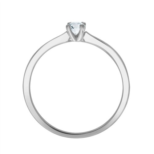 Solitaire diamant en or 18 carats