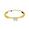 Solitaire diamant en or 18 carats