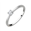 Solitaire diamant en or 18 carats