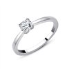 Bague serti clos diamant en or 18 carats