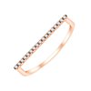 Bague serti clos diamant en or 18 carats