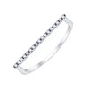 Bague serti clos diamant en or 18 carats