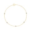 Bracelet Eïko serti clos diamant en or 18 carats