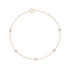 Bracelet Eïko serti clos diamant en or 18 carats