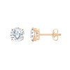 Boucles d'oreilles Eïko serti clos diamant en or 18 carats