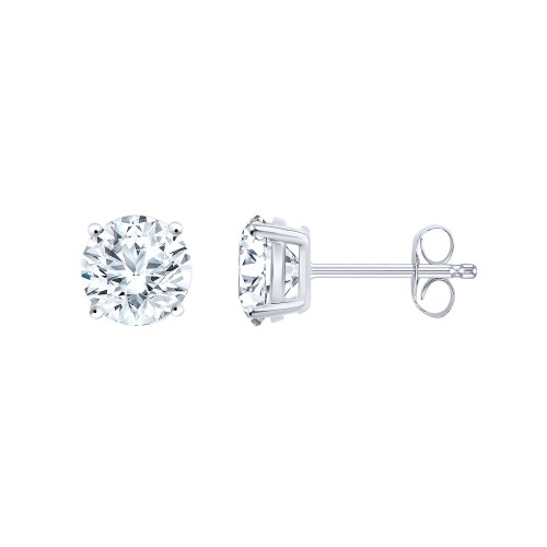 Boucles d'oreilles Eïko serti clos diamant en or 18 carats
