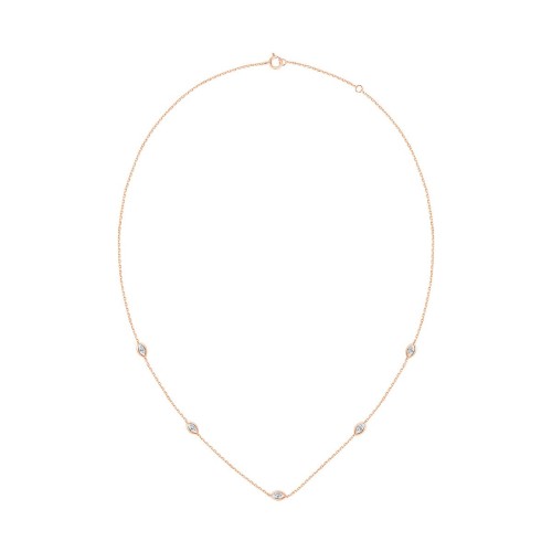 Collier Eïko serti clos diamant en or 18 carats