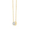 Collier Eïko serti clos diamant en or 18 carats