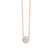 Collier Eïko serti clos diamant en or 18 carats