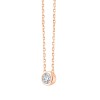 Collier Eïko serti clos diamant en or 18 carats