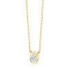 Collier Eïko serti clos diamant en or 18 carats