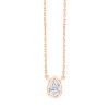 Collier Eïko serti clos diamant en or 18 carats