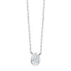Collier Eïko serti clos diamant en or 18 carats