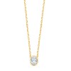 Collier Eïko serti clos diamant en or 18 carats