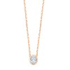 Collier Eïko serti clos diamant en or 18 carats