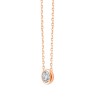 Collier Eïko serti clos diamant en or 18 carats